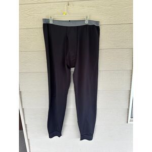 BVD Men's Black Performance Thermal Base Layer Pants - Size L